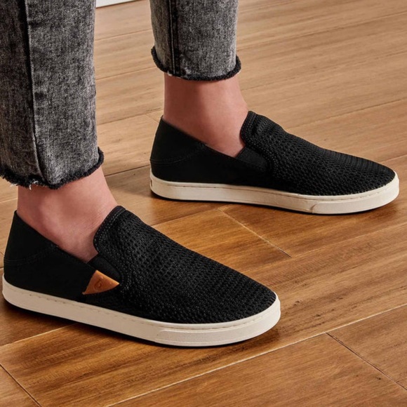 OluKai Shoes - NWOT Olukai Pehuea Women’s Breathable Slip On Sneakers Black